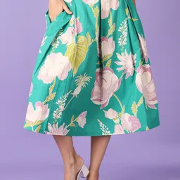 LIMEROAD Printed Flared Midi Skirt-picture-16
