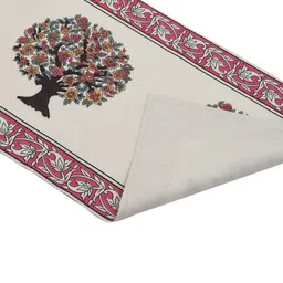 Kuber Industries Set of 7 Pink Printed Table Runner & Placemats image 3