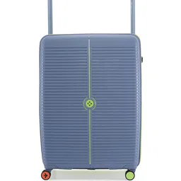 Nasher Miles Unisex Dubai Polypropylene Large Grey & Green Trolley Bag - 28 Inch (75 cm)-85