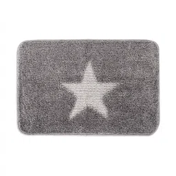 HOKIPO Grey & White Patterned Microfibre 2800 GSM Bath Rugs-picture-29