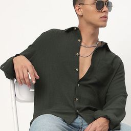 VASTRADO Men Classic Slim Fit Opaque Casual Shirt-image-96