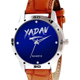 TARIDO Men Printed Dial & Textured Straps Analogue Watch YADAV-SL04-BROWN STRAP-7