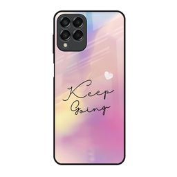 QRIOH Quirky keep going Glass Case for Samsung Galaxy M53 5G Mobile Accessories-image-22