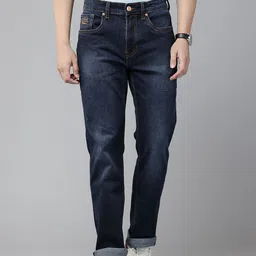U.S. Polo Assn. Denim Co. Men Harold Light Fade Stretchable Slim Straight Fit Jeans-picture-1