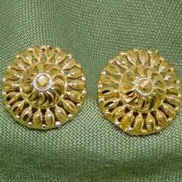 Luv Fashion Gold-Plated Circular Studs-image-69