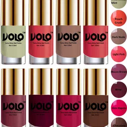 VOLO Set Of 8 New Look Extra Lasting Nail Polish - 9.9 ml Each - Combo-No-09 image 1