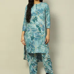 Rangriti Women Floral Printed Regular Kurta with Palazzos-23