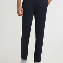 Park Avenue Men Slim Fit Mid-Rise Cotton Trousers-image-45