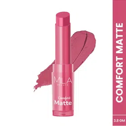 MILA BEAUTE Comfort Matte Highly Pigmented & Long Lasting Lipstick -3.8 g- Mauve Nude 04-40
