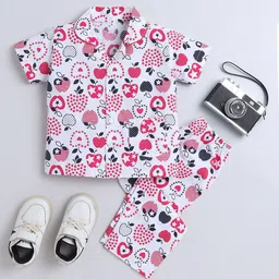 The Magic Wand Boys Geometric Print Night suit-image-24