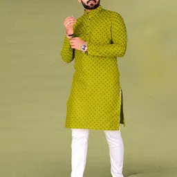 THE FAB FACTORY Men Printed Kurta-picture-46