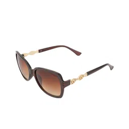 BAYBERRY Unisex Brown Lens & Brown Square Sunglasses with-5