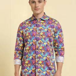 Allen Solly Men Floral Opaque Printed Casual Shirt-image-92
