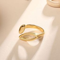 Cierra 18KT Gold-Plated Adjustable Finger Ring-image-49
