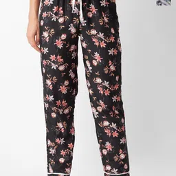 FashionRack Women Pack Of 2 PrintedMid-Rise Lounge Pants-picture-2