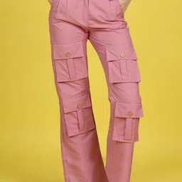 Cutiekins Girls Easy Wash Cargos Trousers-48