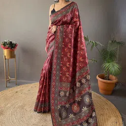 MORDEN MUSE Kalamkari Printed Saree-picture-16