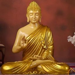 CraftEstate 22'' Gold-Toned Buddha Figurine Showpiece-image-29