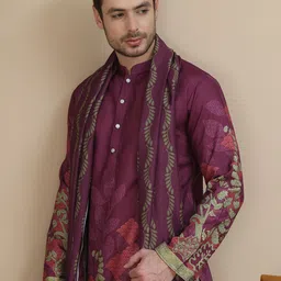 Jompers Men Printed Kurta Pyjama image 3