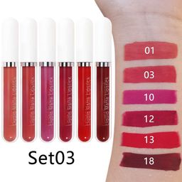 VBA Set Of 6 Liquid Matte Waterproof Lipstick - 2.5 ml Each - Shade 01 - 03 - 10 - 12 - 13 image 3