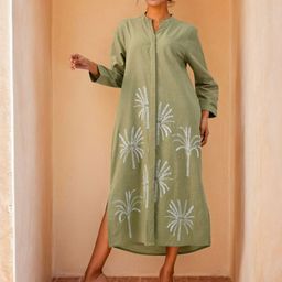 Zolo Label Women Embroidered Shirt Dress-image-78