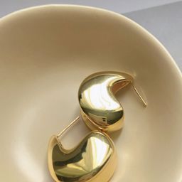 FIMBUL Gold-Plated Teardrop Shaped Stainless Steel Antique Studs-28