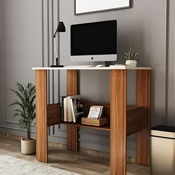 homeeasy Brown Engineered Wood Study Table Computer Desk image 4