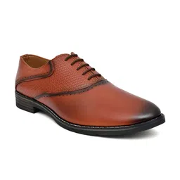 ARIWA Men Tan Textured Slip-On Formal Shoes-image-68