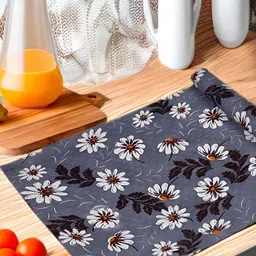 Aura Grey & White Printed Water Resistant Anti-Slip Shelf Liner Organiser-8