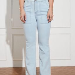 Miss Chase Women Bootcut High-Rise Heavy Fade Stretchable Jeans-picture-26