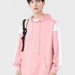 StyleCast x Revolte Men Solid Hooded Sweatshirt-picture-38