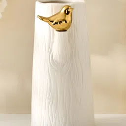 Home Centre Brighton Rio Bird Ceramic Vase-image-34