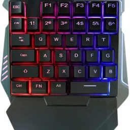 CLUSPEX One-handed Gaming Keyboard 35 Key RGB Backlight Ergonomic Wired USB Handheld Gaming Keyboard Compatible with Desktop, Laptop, Mac Easy to Use,Plug and Play,Quick, Comfy Durable body-image-22