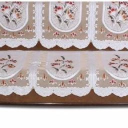 Polycotton Embroidered 3+2 Seater Sofa Cover-image-33