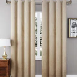 Aura Beige Window Curtain-image-89