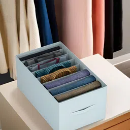 Aura Grey 9 Grid Folding Trouser Storage Drawer Organisers-34