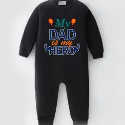 BLUSHES Infants Fathers Day Printed Pure Cotton Rompers-image-78