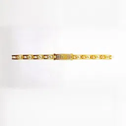 Dynamic Retail Global Men Gold Color Stainless Steel Gold-Plated Link Bracelet-image-80