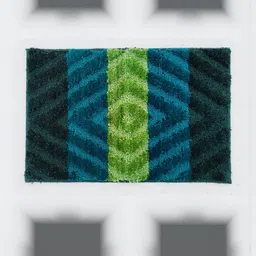 CROWN MATTINGS Green 1400 GSM Microfibre Bath Rugs-picture-35