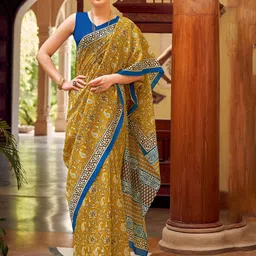 Stylum Floral Printed Designer Bhagalpuri Saree-image-56