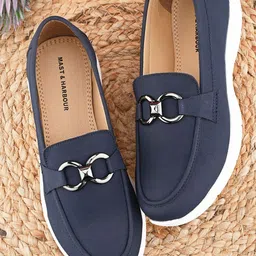 Mast & Harbour Women Suede Loafers-picture-0