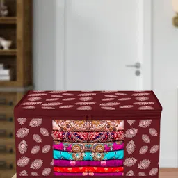 Kuber Industries Maroon Set of 1 Regular Multi-Utility Organisers-5