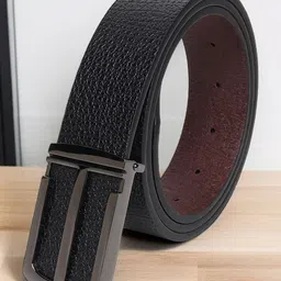 Metronaut Men Textured PU Formal Belt-picture-8