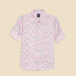 Allen Solly Junior Boys Slim Fit Floral Printed Spread Collar Cotton Casual Shirt-picture-46