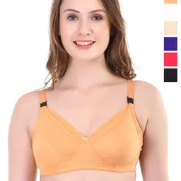 Liigne Women Solid Full Coverage Bra Pack Of 6-picture-41