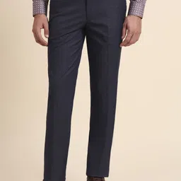 JB STUDIO Men Mid Rise Slim Fit Formal Trousers-image-92