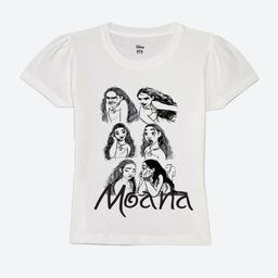Wear Your Mind Girls Disney Princess Graphic Printed Round Neck Cotton T-shirt-image-65