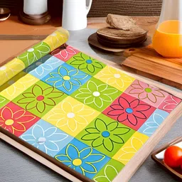 Aura Green Set of 1 Water Resistant Shelf Liner Organisers-image-95