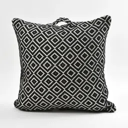 SASHAA WORLD Black & White Geometric Square Cushion Covers-picture-31
