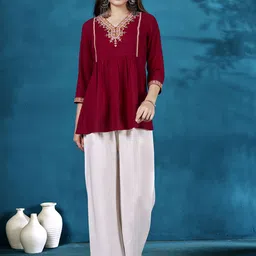 Anouk Embroidered Liva Tunic-image-32